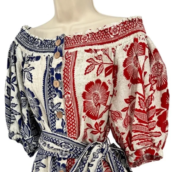 FARM RIO - Mixed Pineapple Garden Dress - Size Small - Picture 7 of 13